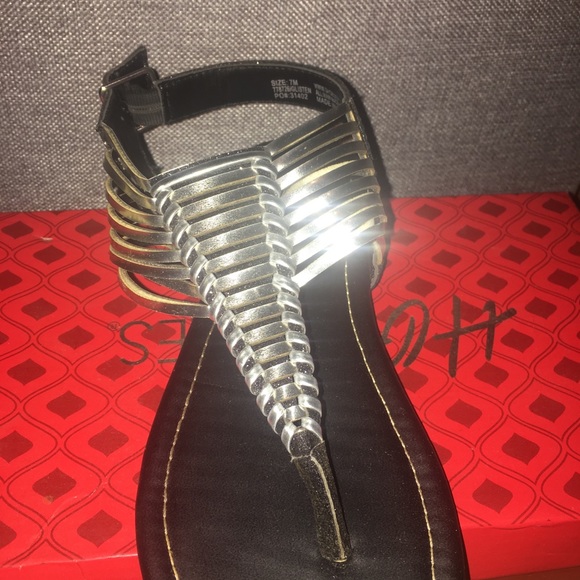 Black and silver sandal - Picture 3 of 3